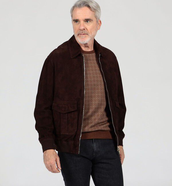 TOMORROWLAND MENS「【別注】EMMETI AKRON ラムレザー スエードブルゾン」|ブルゾン・スタジャン|