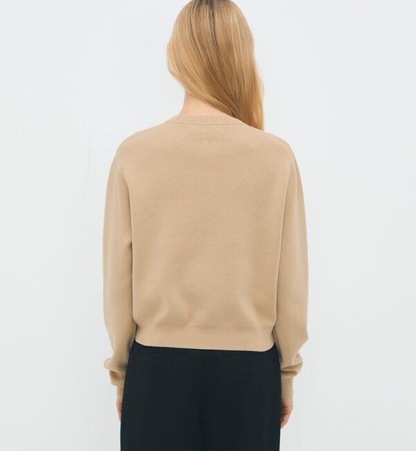 CABaN「コットンカシミヤ クルーネックカーディガン」|カーディガン|