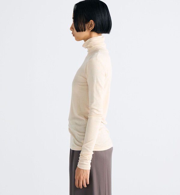 Edition「コットンシルクフライス タートルネックトップ」|Tシャツ・カットソー|