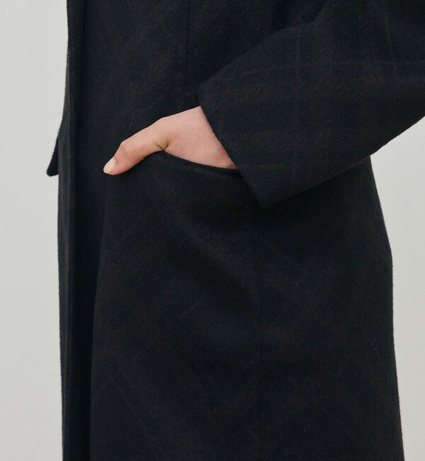 DES PRES「ダブルフェイスチェックジャガード チェスターコート」|チェスターコート|