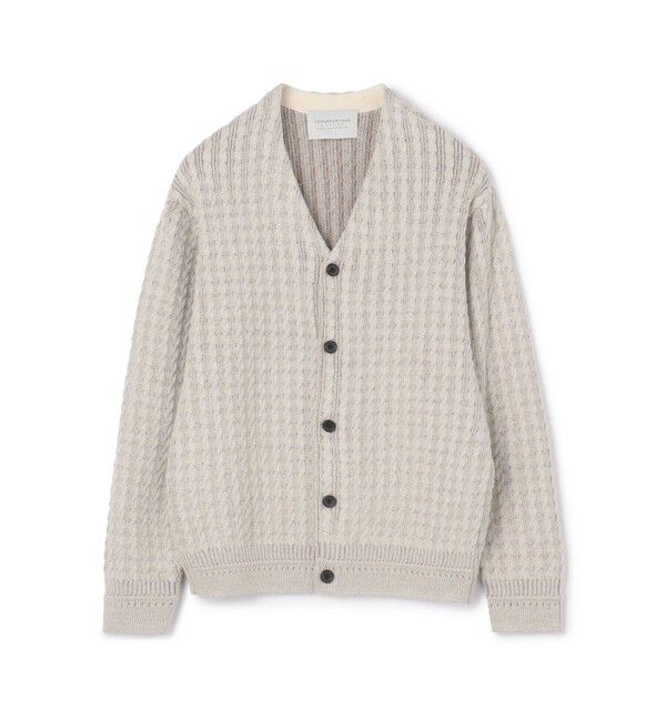 TOMORROWLAND MENS「TOMORROWLAND tricot アルパカポリエステルケーブル Vネックカーディガン」|カーディガン|11 オフホワイト