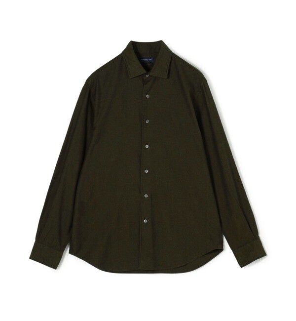 TOMORROWLAND MENS「コットンカシミヤフランネル ロングスリーブシャツ」|シャツ・ブラウス|57 カーキ