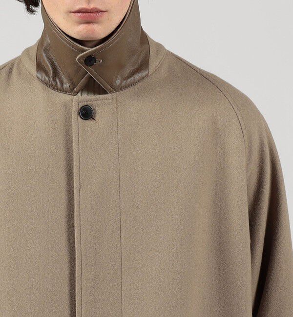 TOMORROWLAND MENS「ウールナイロン バルカラーコート」|ステンカラーコート|