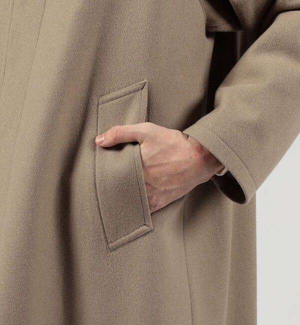 TOMORROWLAND MENS「ウールナイロン バルカラーコート」|ステンカラーコート|