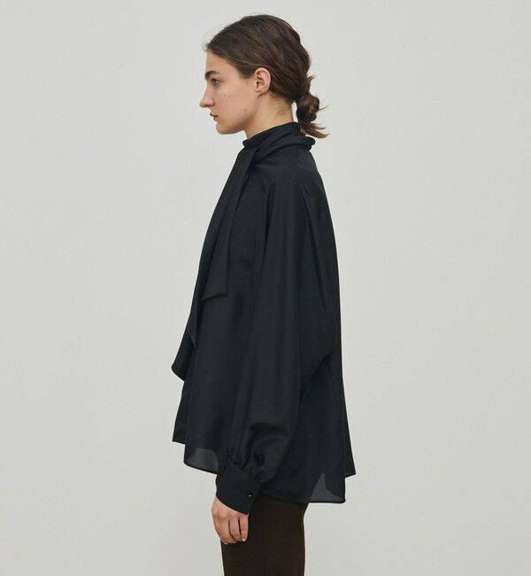 DES PRES「シルクハブタエ ボリュームタイブラウス」|シャツ・ブラウス|