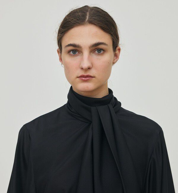 DES PRES「シルクハブタエ ボリュームタイブラウス」|シャツ・ブラウス|