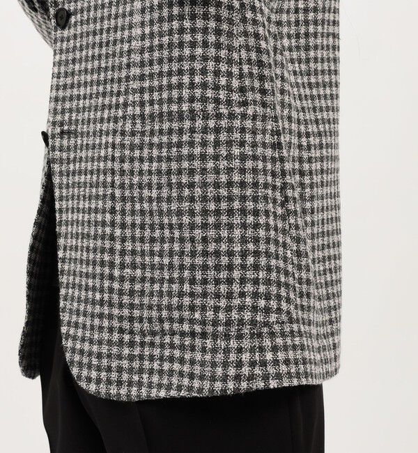 TOMORROWLAND MENS「ヴィスコースコットンポリエステル サマーブークレ シングルブレステッド2Bジャケット ANGELICO」|テーラードジャケット|