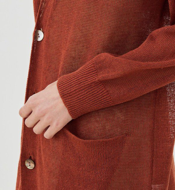 GALERIE VIE「リネンコード Vネックカーディガン」|カーディガン|