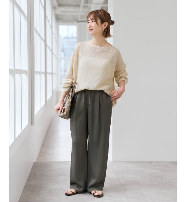 Spick and Span「コットンリネンギマリンクスルーズプルオーバー」|ニット・セーター|