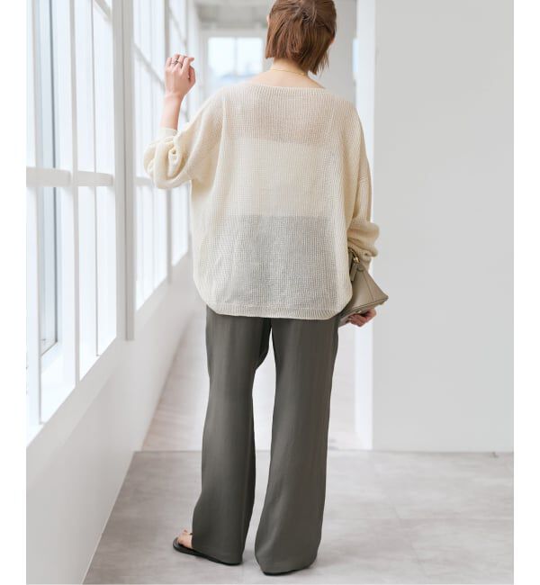 Spick and Span「コットンリネンギマリンクスルーズプルオーバー」|ニット・セーター|