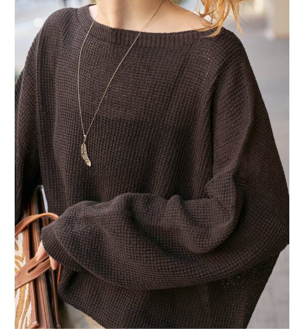 Spick and Span「コットンリネンギマリンクスルーズプルオーバー」|ニット・セーター|