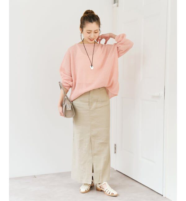 Spick and Span「コットンリネンギマリンクスルーズプルオーバー」|ニット・セーター|