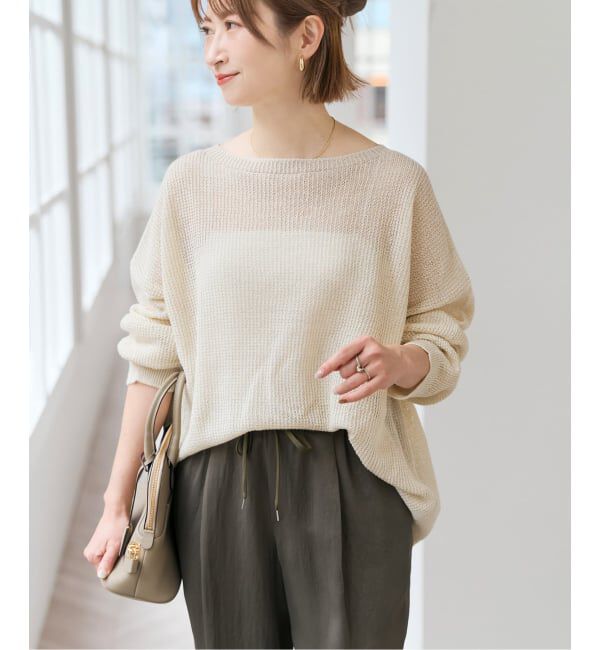 Spick and Span「コットンリネンギマリンクスルーズプルオーバー」|ニット・セーター|