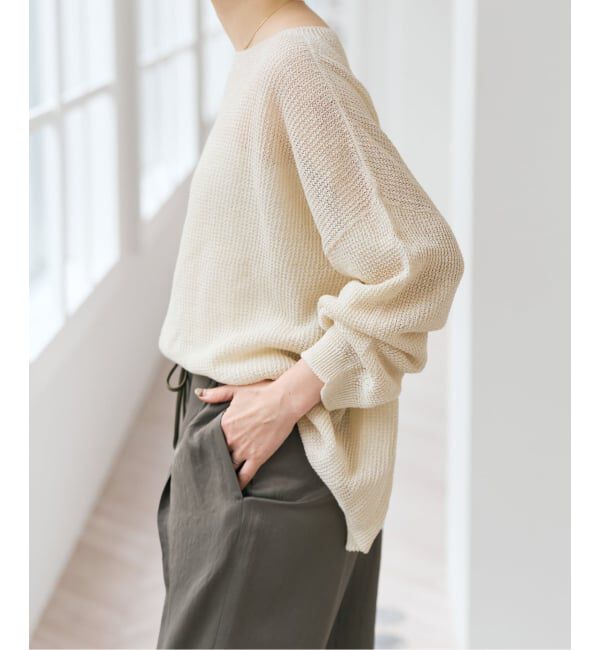 Spick and Span「コットンリネンギマリンクスルーズプルオーバー」|ニット・セーター|