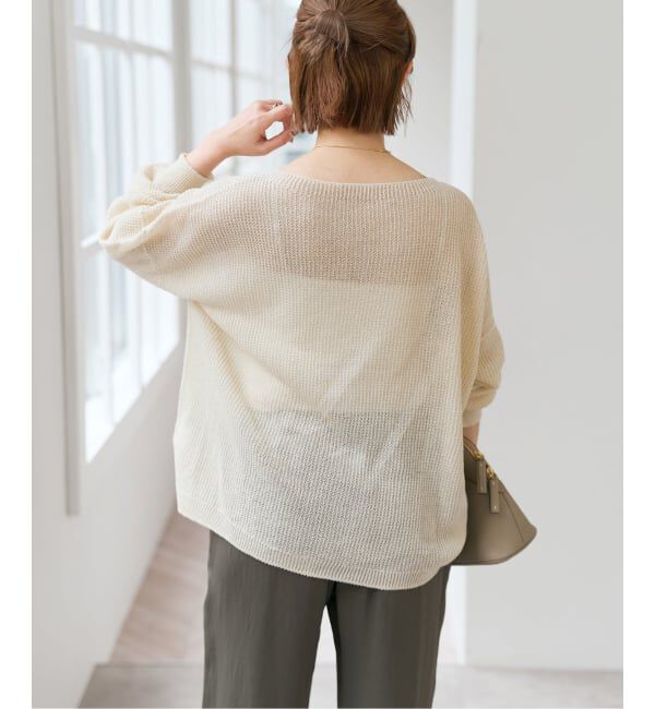 Spick and Span「コットンリネンギマリンクスルーズプルオーバー」|ニット・セーター|