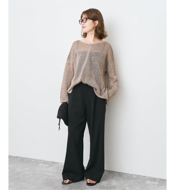 Spick and Span「《追加2予約》ドライストレッチイージーパンツ」|スラックス|