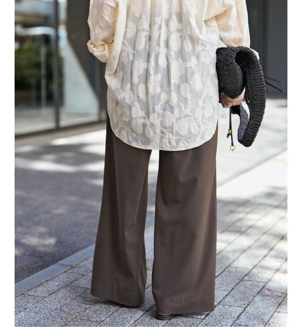 Spick and Span「《追加2予約》ドライストレッチイージーパンツ」|スラックス|