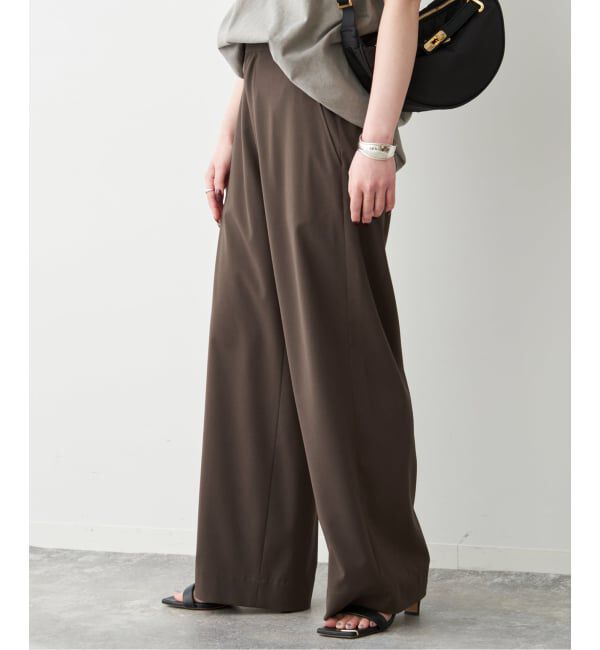 Spick and Span「《追加2予約》ドライストレッチイージーパンツ」|スラックス|