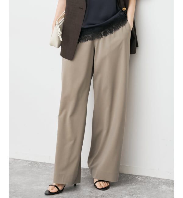 Spick and Span「《追加2予約》ドライストレッチイージーパンツ」|スラックス|