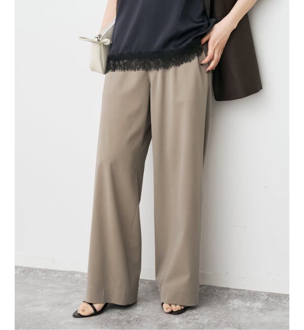 Spick and Span「《追加2予約》ドライストレッチイージーパンツ」|スラックス|