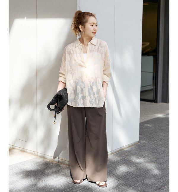 Spick and Span「《追加2予約》ドライストレッチイージーパンツ」|スラックス|