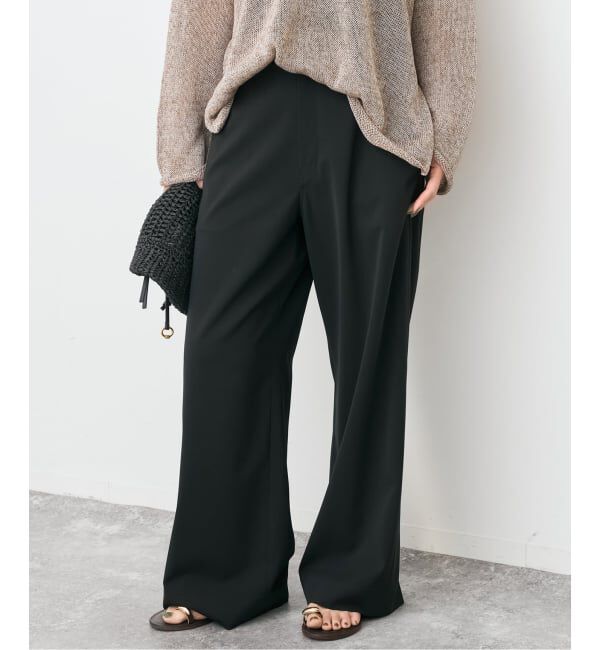 Spick and Span「《追加2予約》ドライストレッチイージーパンツ」|スラックス|