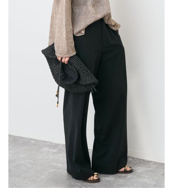 Spick and Span「《追加2予約》ドライストレッチイージーパンツ」|スラックス|