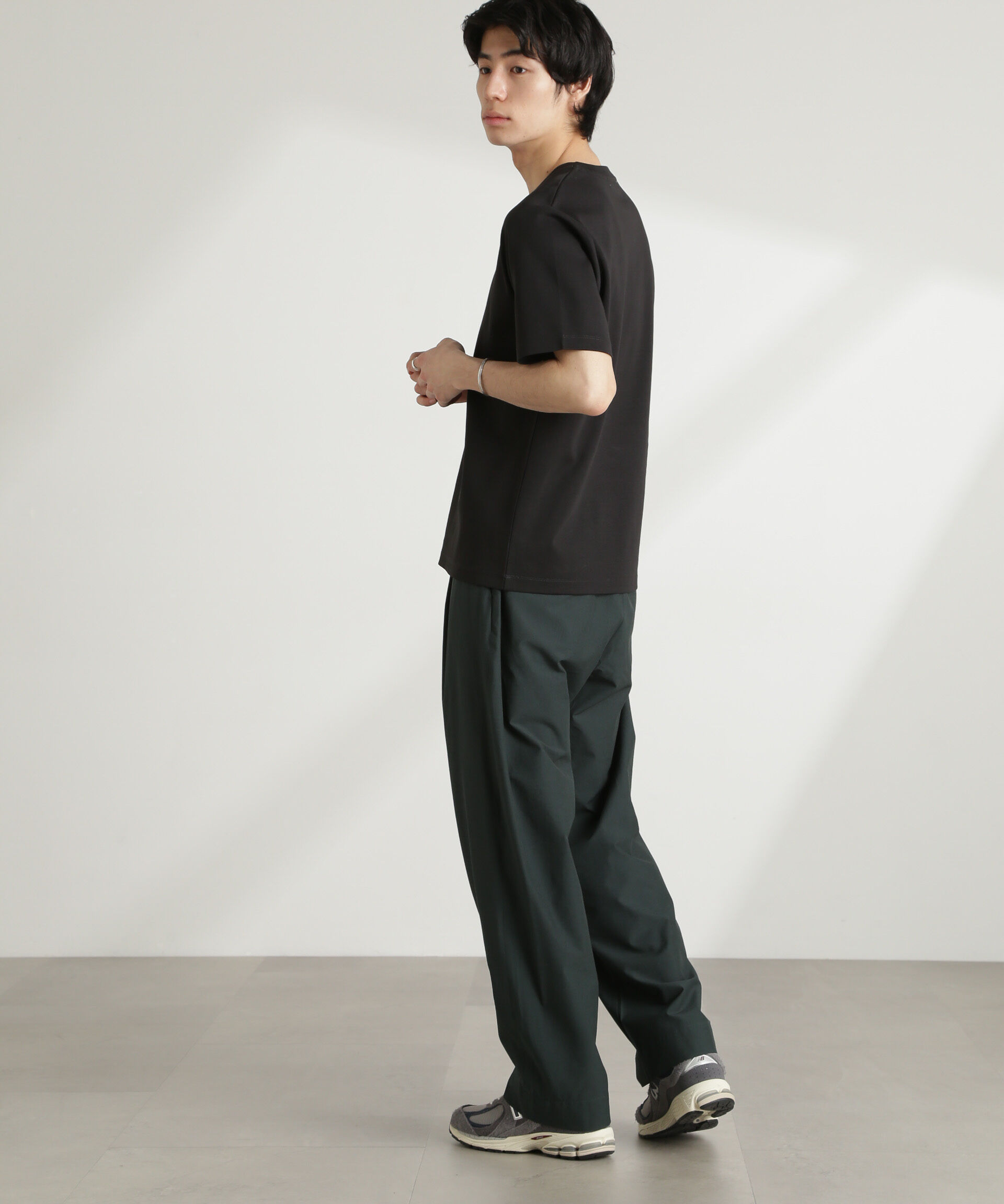 nano･universe「ダブルスムースクルーネックTシャツ 半袖」|Tシャツ・カットソー|