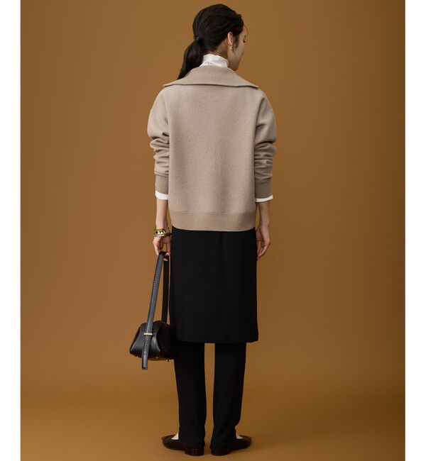 自由区「【SHIHOさん着用】ボイルドウールハーフジップ ニット」|ニット・セーター|