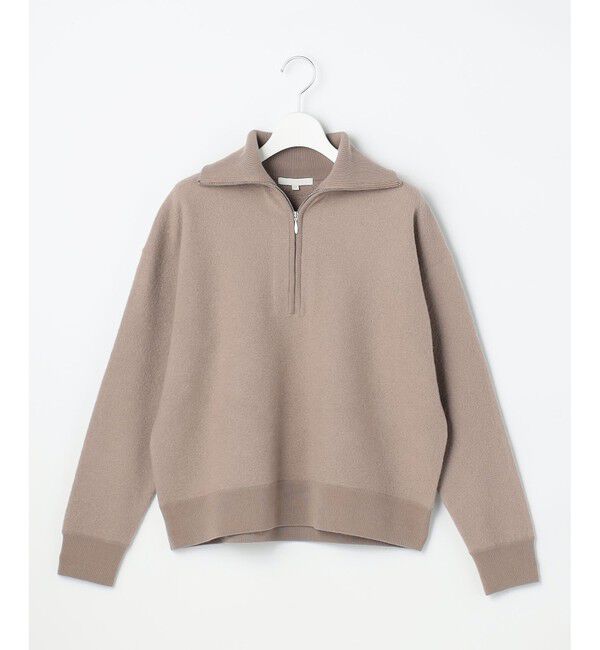 自由区「【SHIHOさん着用】ボイルドウールハーフジップ ニット」|ニット・セーター|