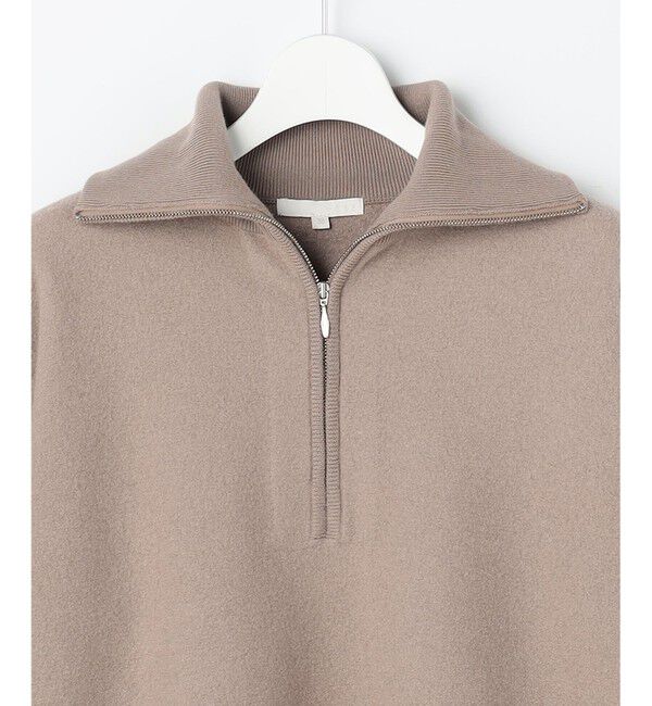 自由区「【SHIHOさん着用】ボイルドウールハーフジップ ニット」|ニット・セーター|