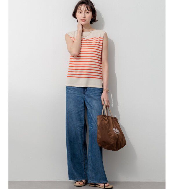 23区「【SLOW/一部店舗限定】LIGHT DENIM  ワイド パンツ」|デニム|