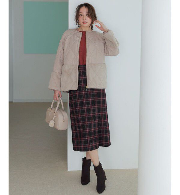 ANY SIS「ビューティサーモ2WAYストレッチチェック スカート」|スカート|