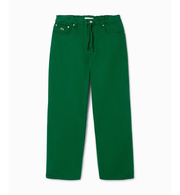 LACOSTE「イージーワイドストレートデニムパンツ」|デニム|