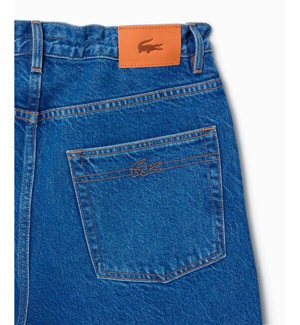 LACOSTE「イージーワイドストレートデニムパンツ」|デニム|