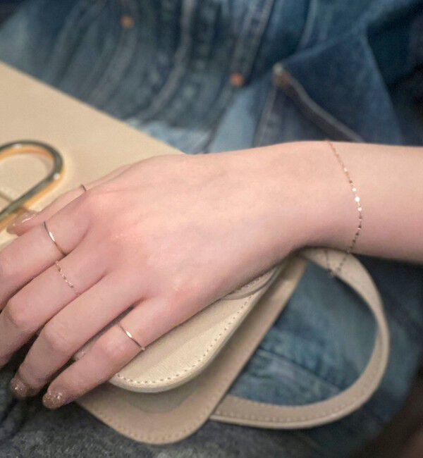 grace grace「【grace grace/グラスグラス】10Kペタルチェーンブレスレット」|ブレスレット・バングル|ゴールド