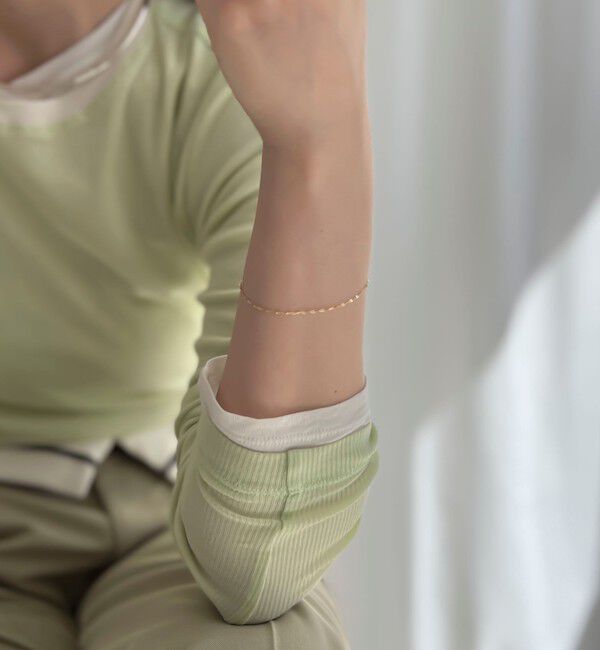 grace grace「【grace grace/グラスグラス】10Kペタルチェーンブレスレット」|ブレスレット・バングル|