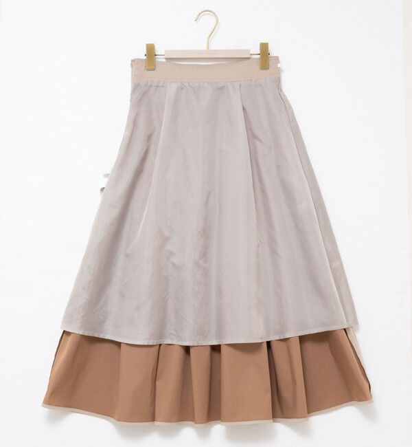 NOLLEY'S sophi「【追加】ウォッシャブルタフタタックフレアスカート」|フレア|