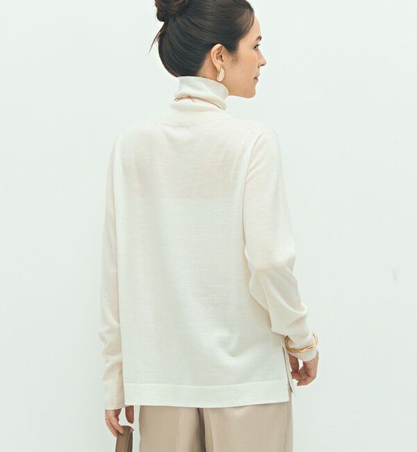 NOLLEY'S「《手洗い可能》《アンサンブル対応》18G天竺ハイネックプルオーバーニット」|ニット・セーター|