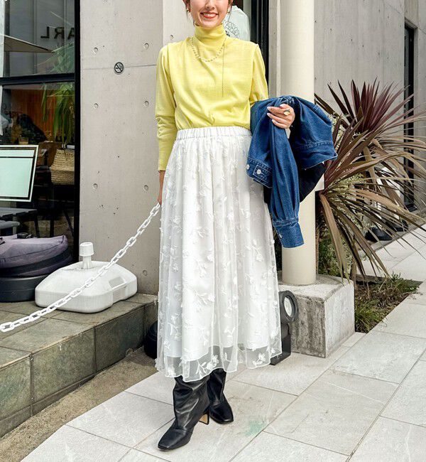 NOLLEY'S「《手洗い可能》《アンサンブル対応》18G天竺ハイネックプルオーバーニット」|ニット・セーター|