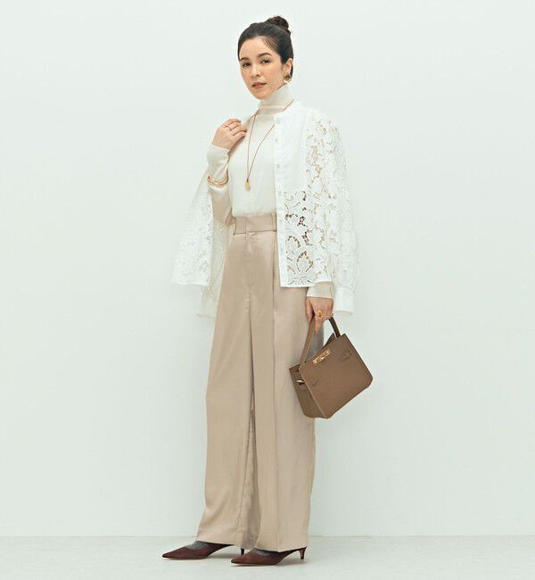 NOLLEY'S「ウォッシャブルサテンワイドパンツ」|その他|