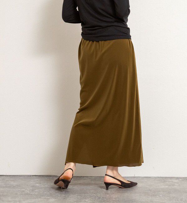 MAQWEL「【MAQWEL/マクウェル】ウォッシャブルベロアロングスカート」|スカート|