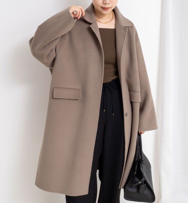 NOLLEY'S sophi「SUPER140リバーステンカラーコート」|ステンカラーコート|