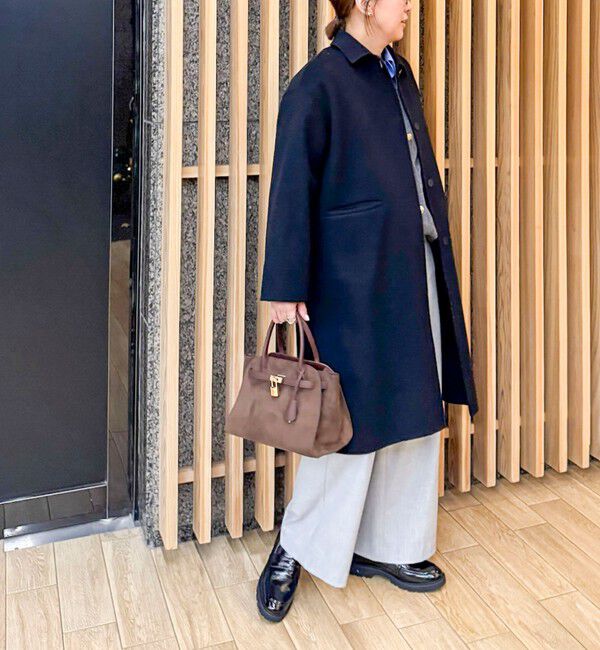 NOLLEY'S sophi「SUPER140リバーステンカラーコート」|ステンカラーコート|