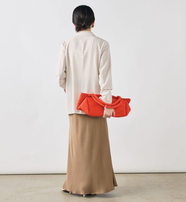 NOLLEY'S sophi「《セットアップ対応》ウォッシャブルエアリージョーゼットドレープライトジャケット」|テーラードジャケット|