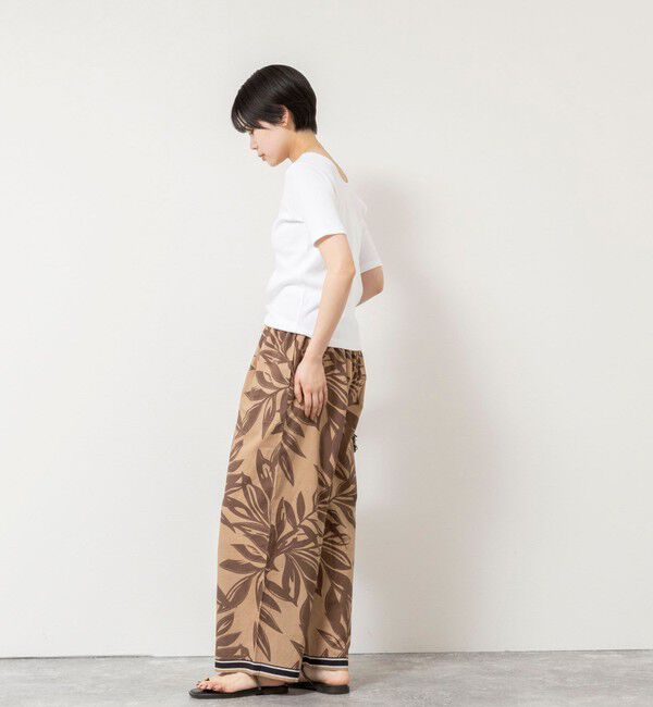 Rie Miller「ウォッシャブルアシンメトリー2WAYリブTシャツ」|Tシャツ・カットソー|