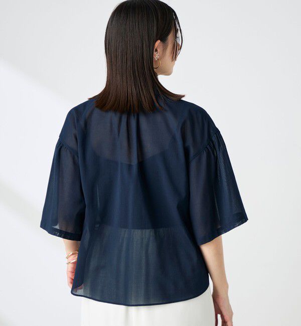 NOLLEY'S「ウォッシャブル袖2ＷAYシアーボイルブラウス」|シャツ・ブラウス|