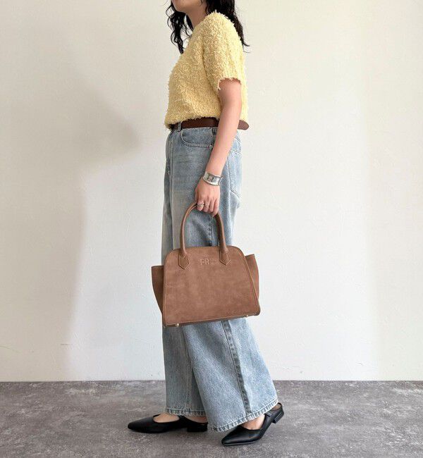 fredy emue「チュールテープ半袖ニットプルオーバー」|ニット・セーター|