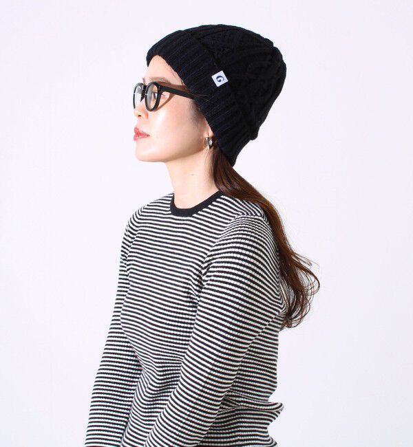 GLOSTER「【GLOSTER/グロスター】裏ボア ケーブルワッチ ニット帽」|ニット帽|