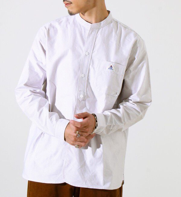 GLOSTER「【シーズンレス】【GEVACO】オックスバンドカラーシャツ」|シャツ・ブラウス|